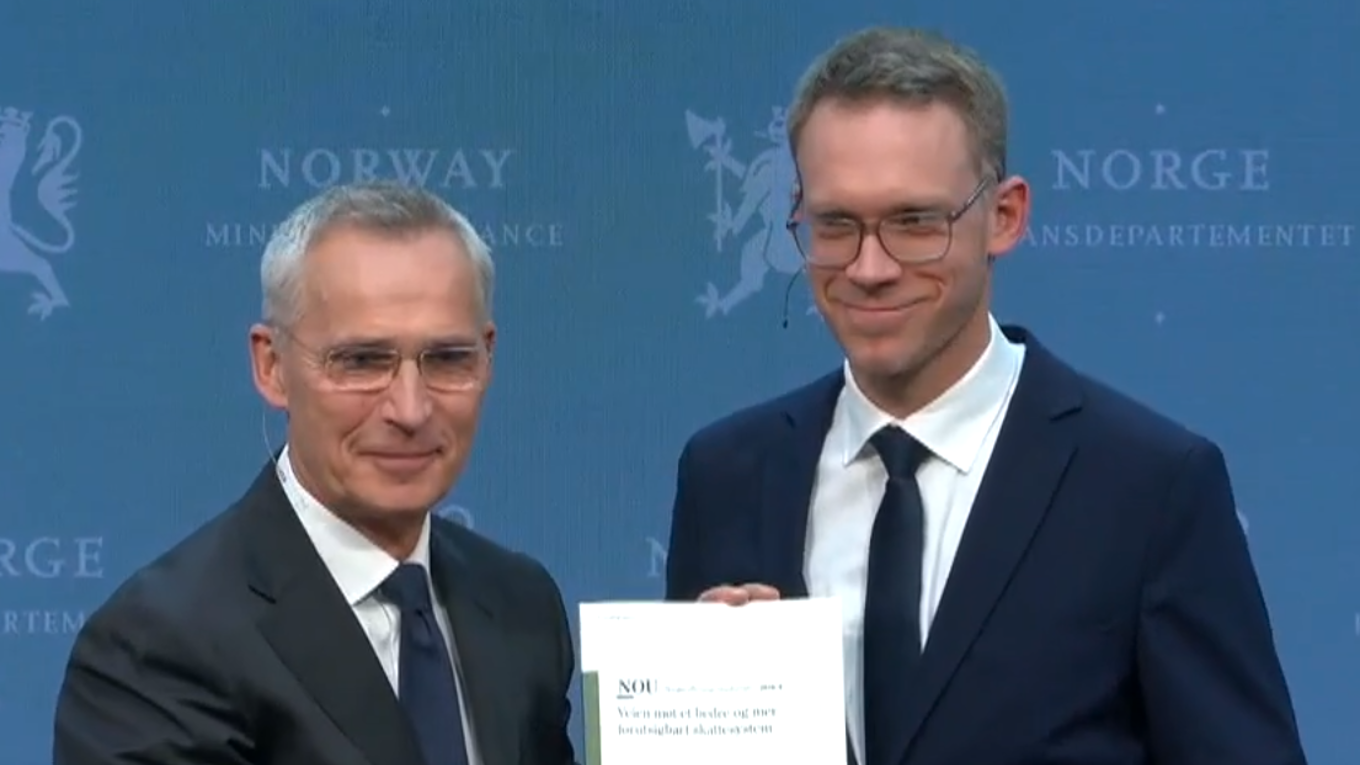 Jens Stoltenberg og Egil Knutsen