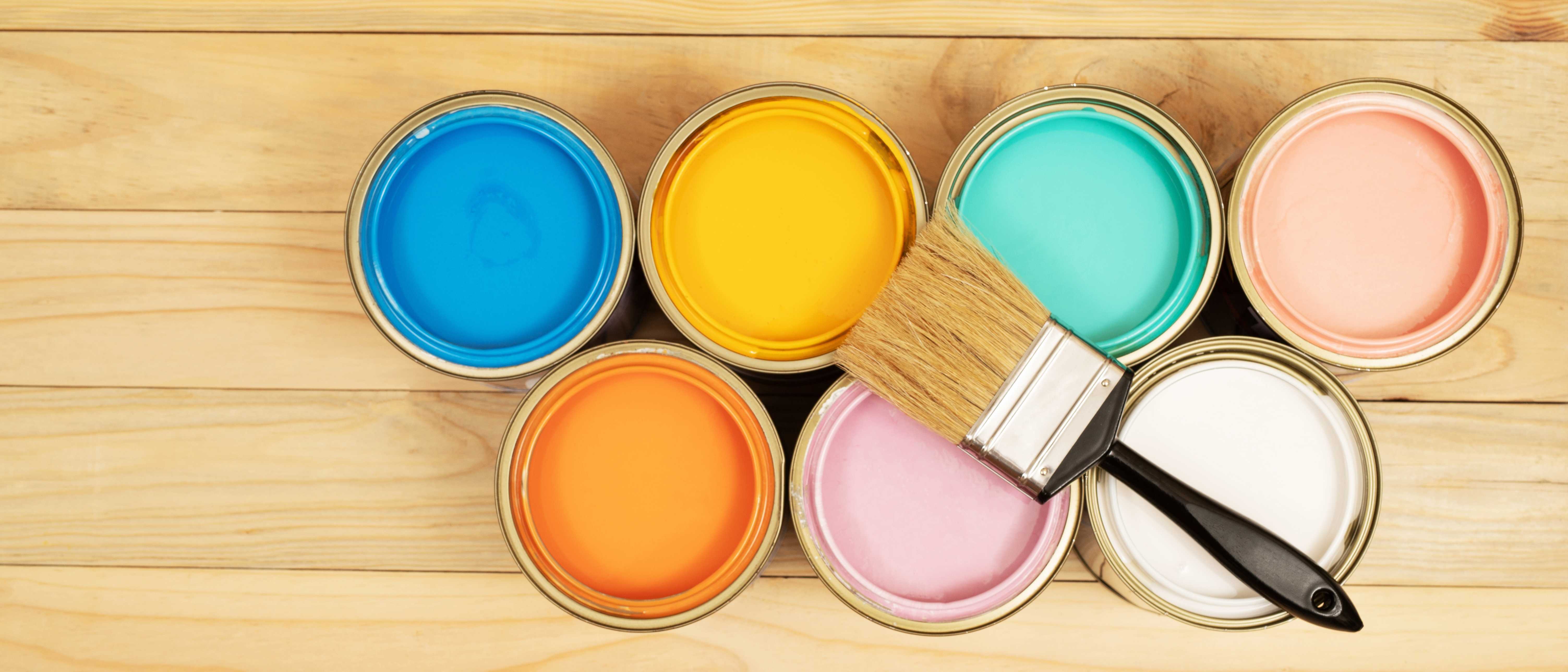 Malingsspann med ulike farger