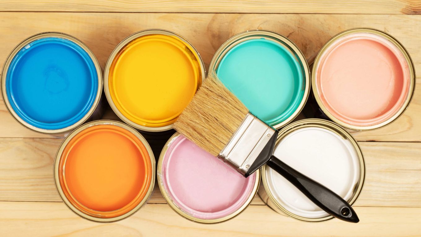 Malingsspann med ulike farger