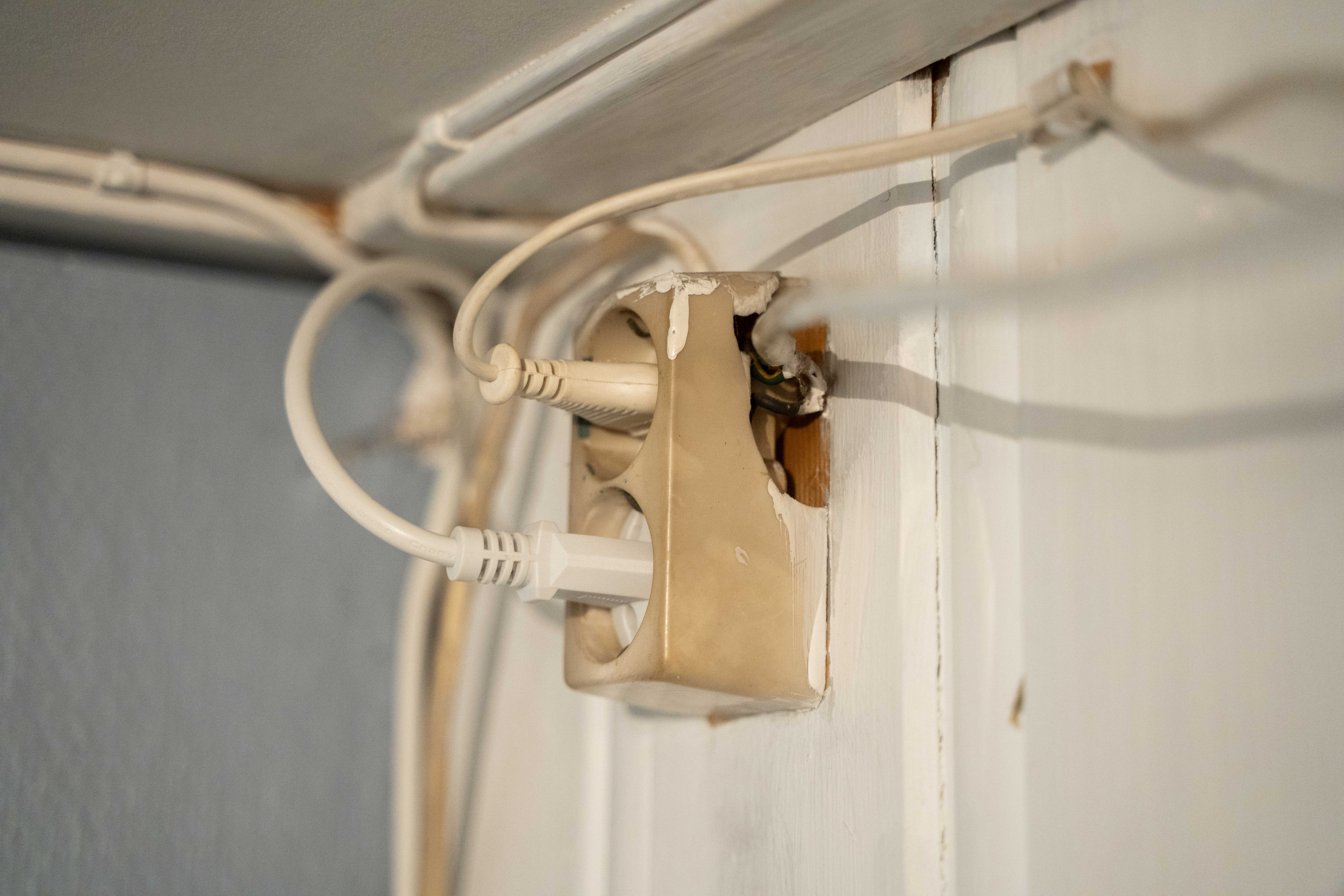 En gammel stikkontakt 