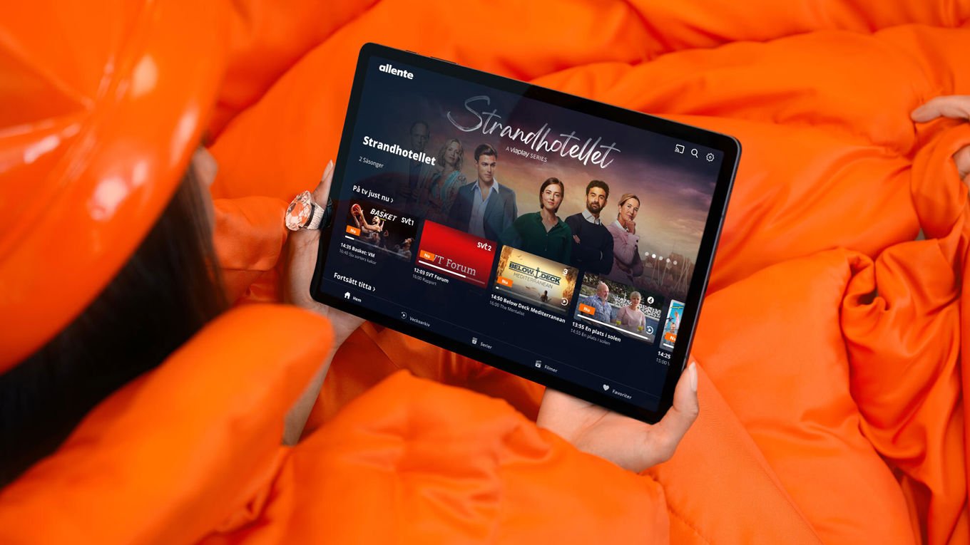 Streaming fra Allente på nettbrett
