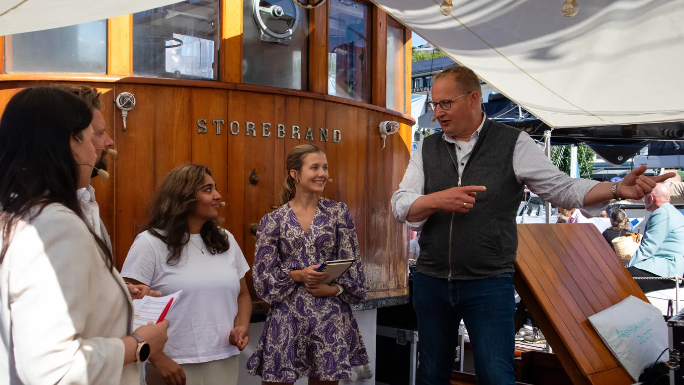 Carsten Pihl intervjues i Arendal