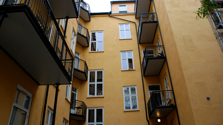 Bygård illustrasjonsfoto