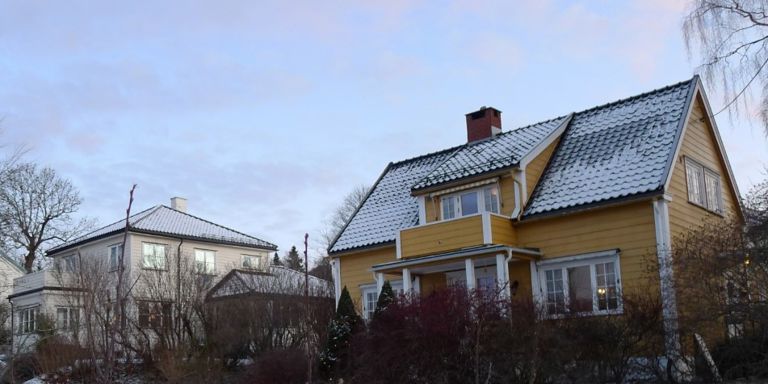 IKKE LIKT: To nabohus kan ha helt ulik mengde radon i inneluften. 