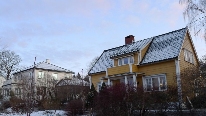 IKKE LIKT: To nabohus kan ha helt ulik mengde radon i inneluften.  
