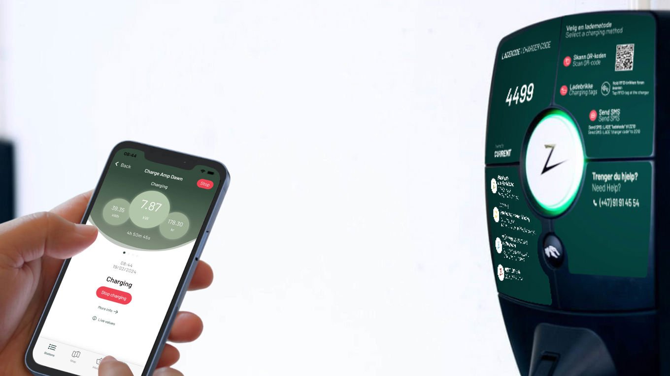 Styring av elbillading fra app