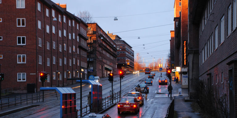 Trafikkert vei, Trondheimsveien, Oslo.