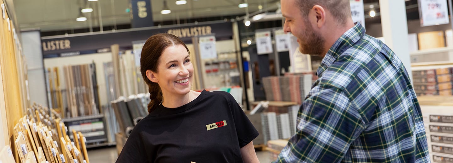 En kunde hos Montér