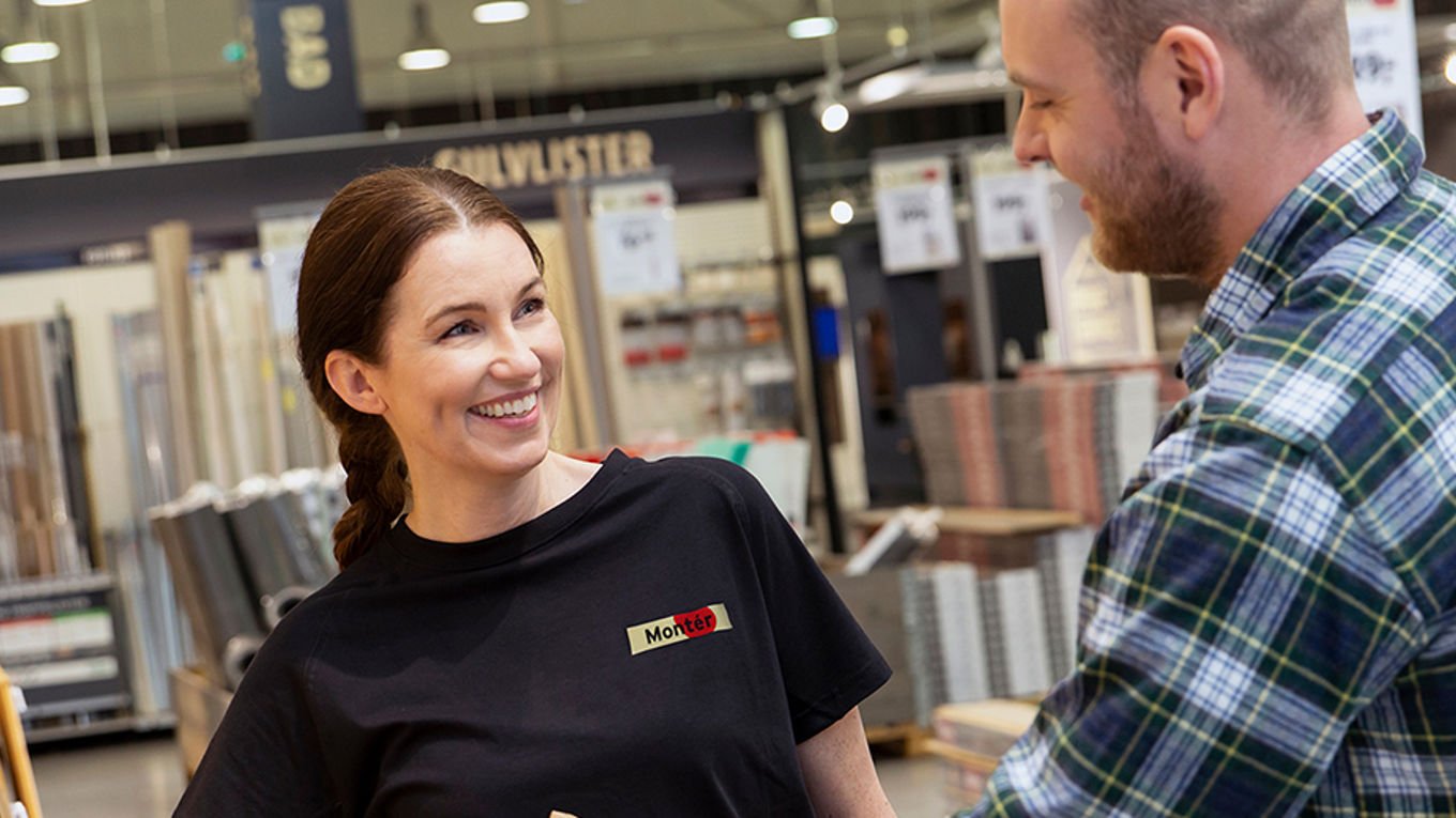 En kunde hos Montér