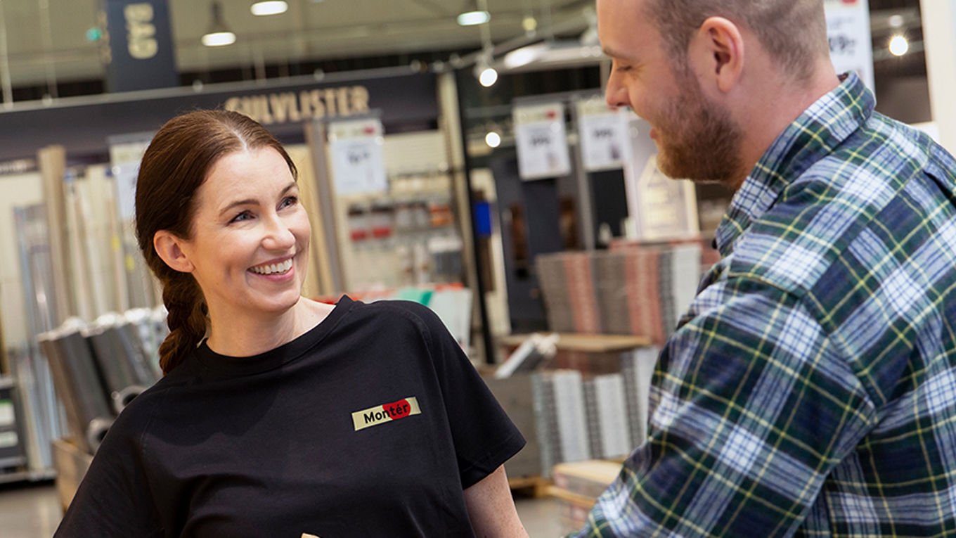 En kunde hos Montér