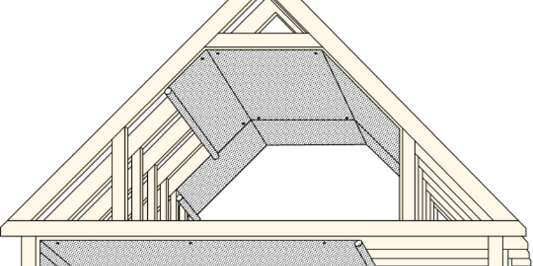 LOFT: Nå får du veiledning til hvordan du kan bygge ut loftet. Illustrasjon: SINTEF.