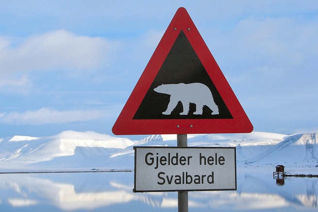 Man får våpentrening når man flytter til Svalbard.