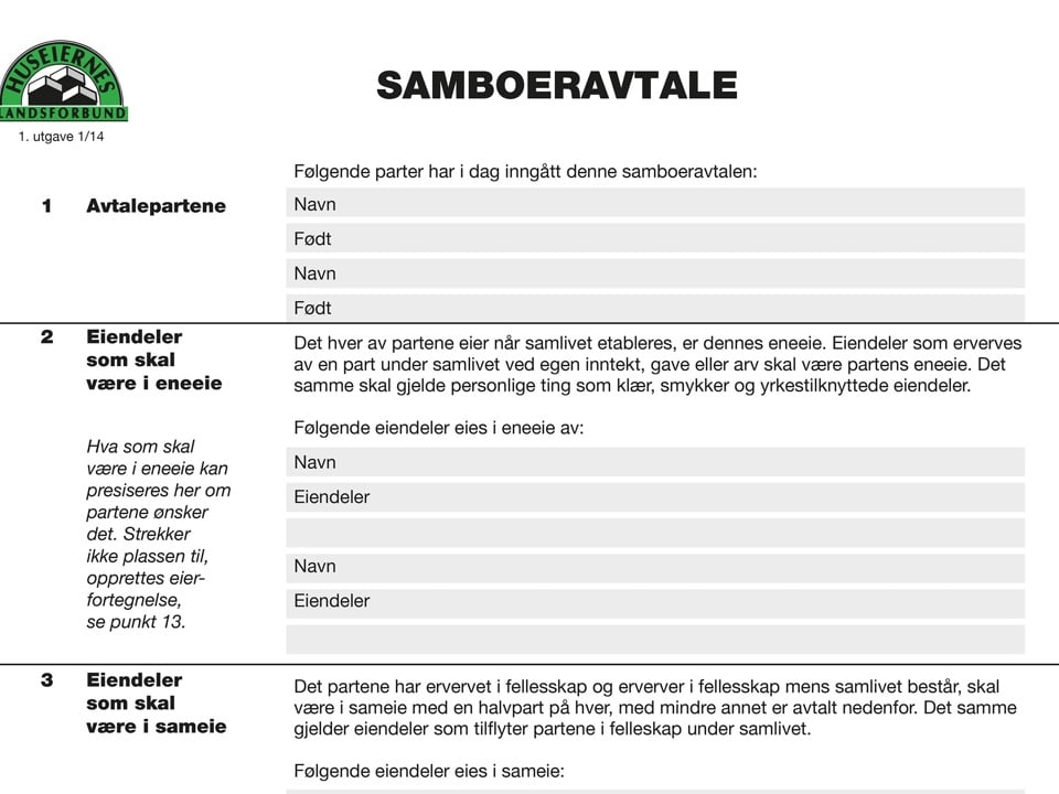 Gjensidig Fremtidsfullmakt Skjema - Skjema