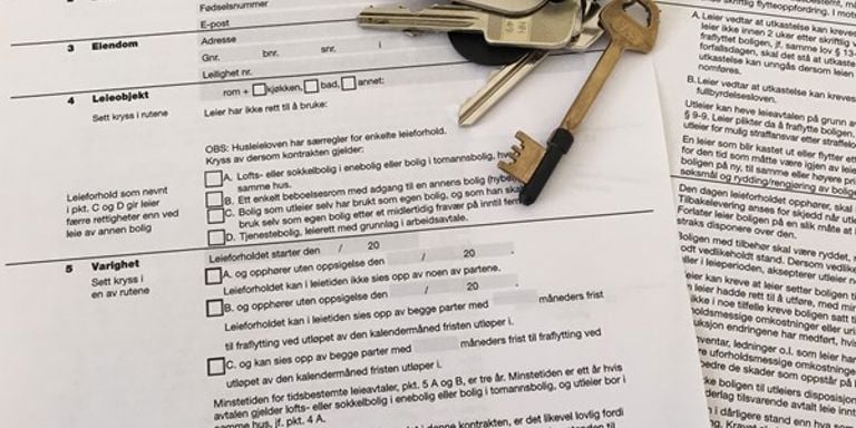Enten du er utleier eller leietaker, anbefales det å bruke en husleiekontrakt. Foto: Kari Gjertrud Dølgaard